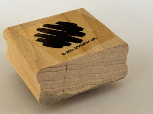 Stampin Up Rubber Stamp Abstract Art Scribble Wood Mounted Card Making Artist