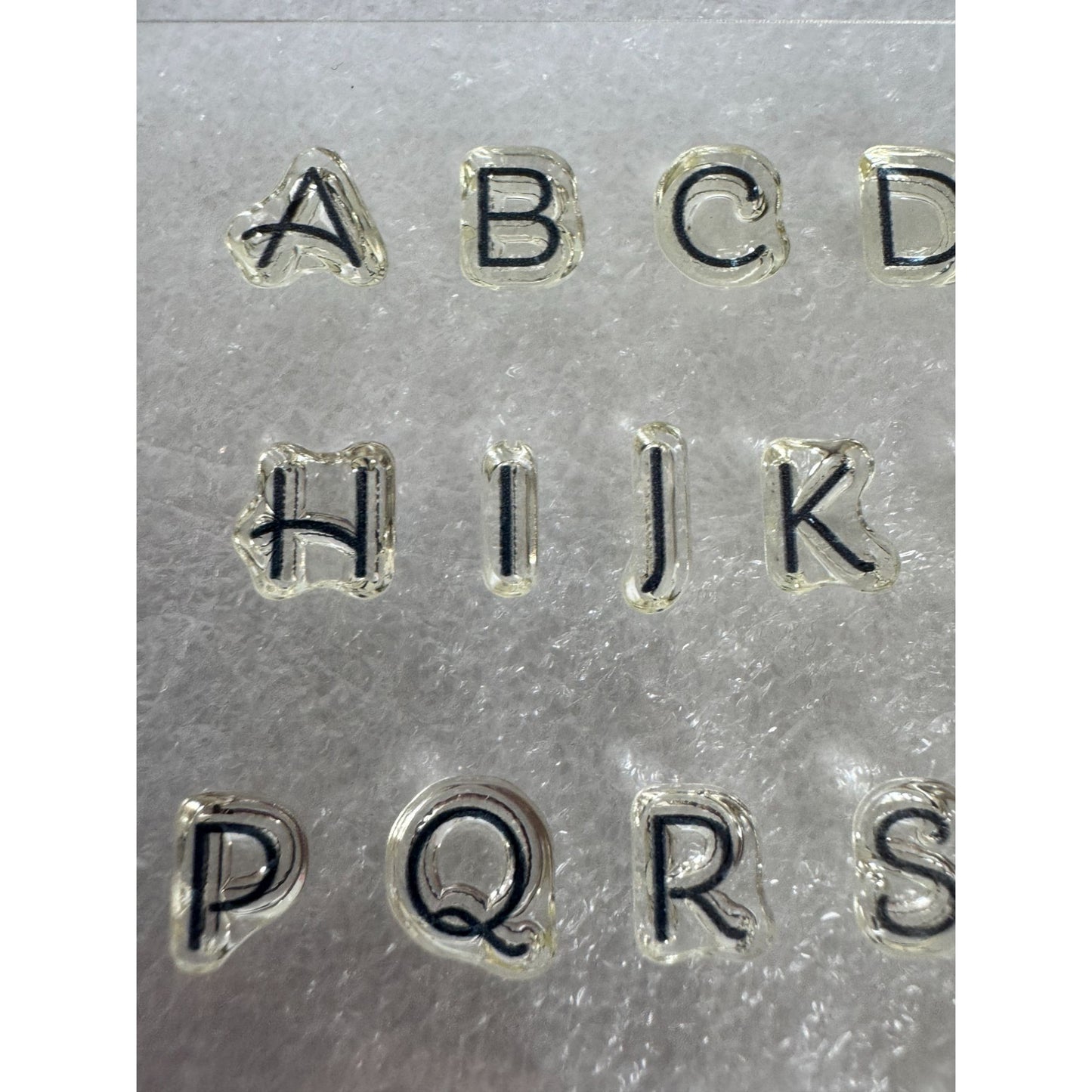 CTMH My Acrylix Acrylic Stamp Set Pen Pal Alphabet Capital Letters Numbers B1539