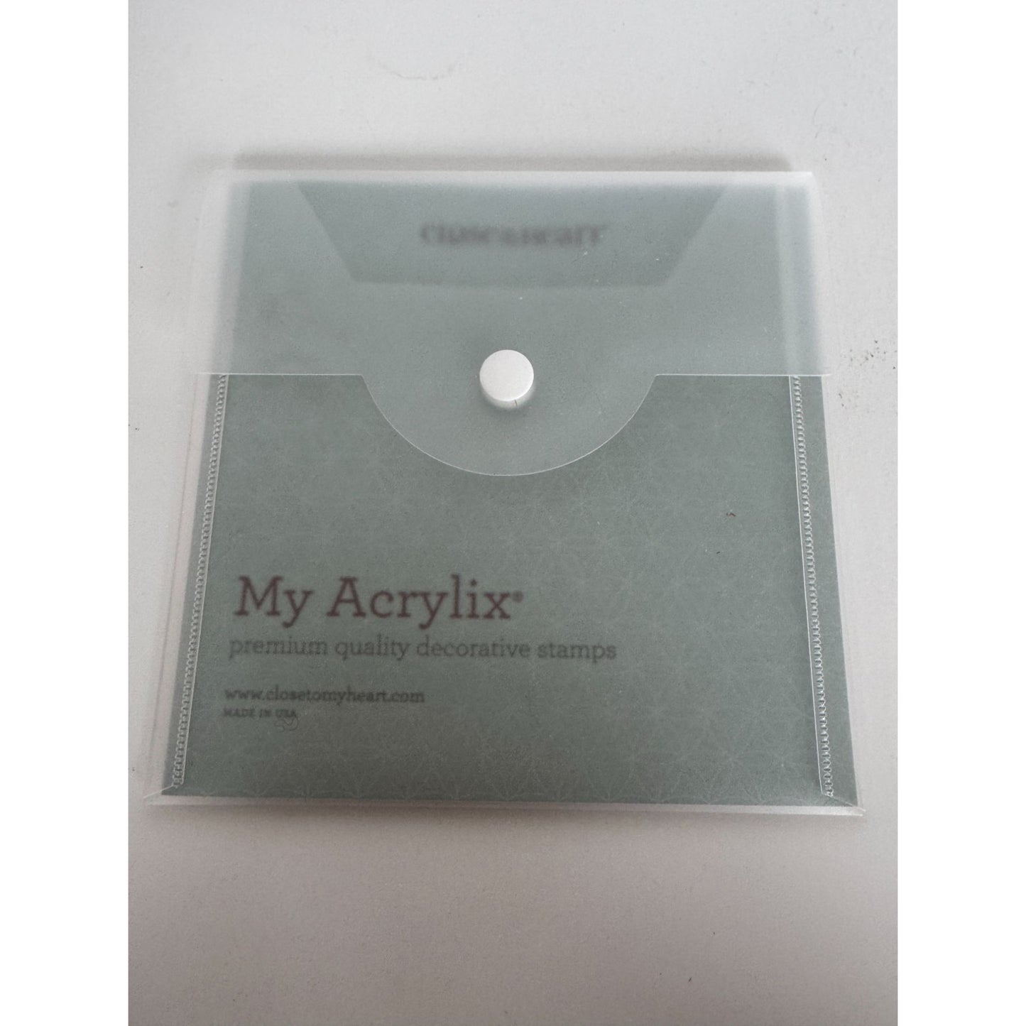 CTMH My Acrylix Acrylic Stamp Set Pen Pal Alphabet Capital Letters Numbers B1539