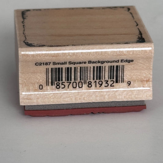 Hero Arts Rubber Stamp Small Square Background Edge Grunge Frame Scrapbook C2187
