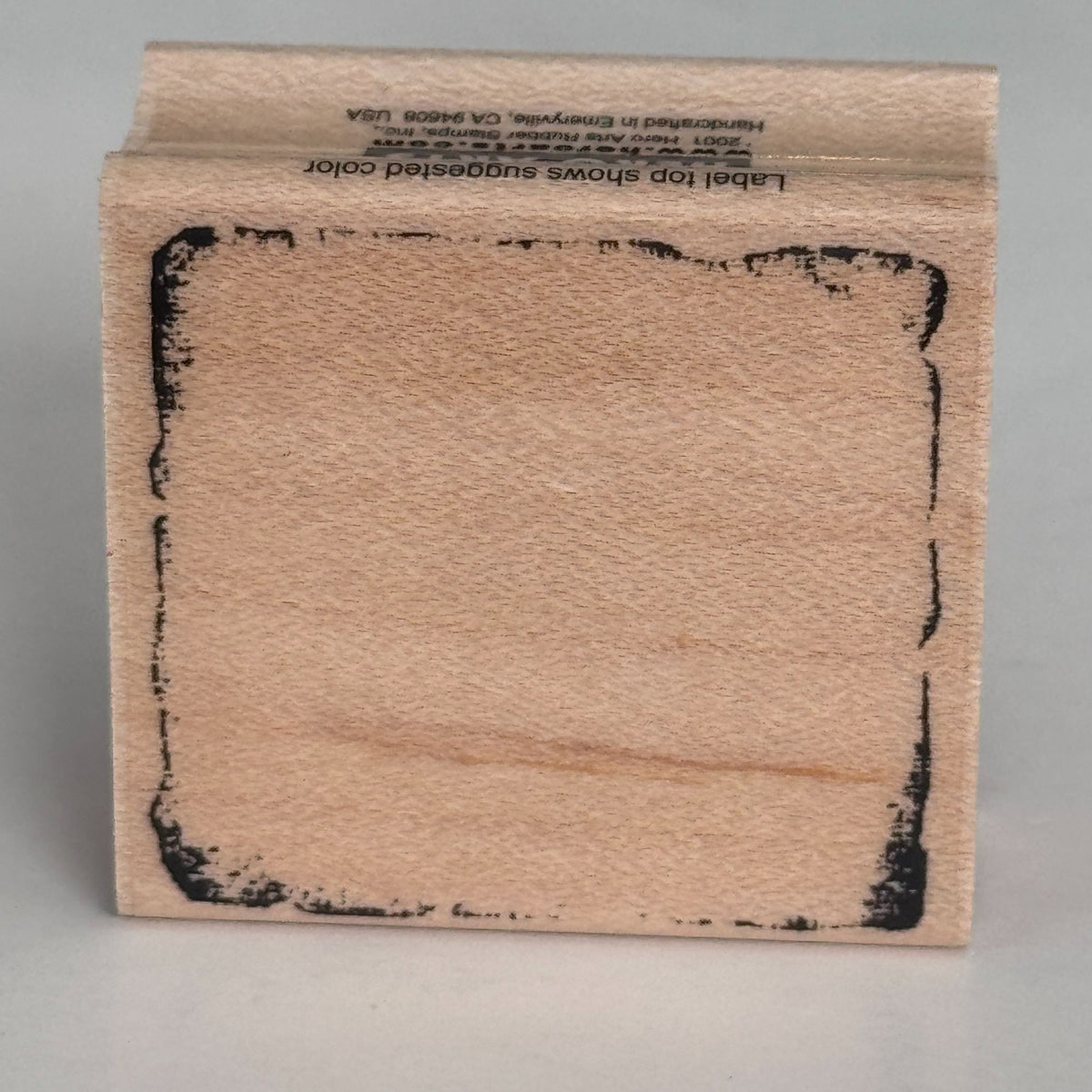 Hero Arts Rubber Stamp Small Square Background Edge Grunge Frame Scrapbook C2187