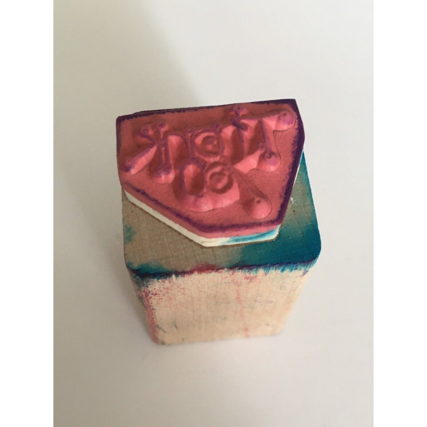 Thank You Rubber Stamp Card Making Words Small Gratitude Thanks Dotted Letters