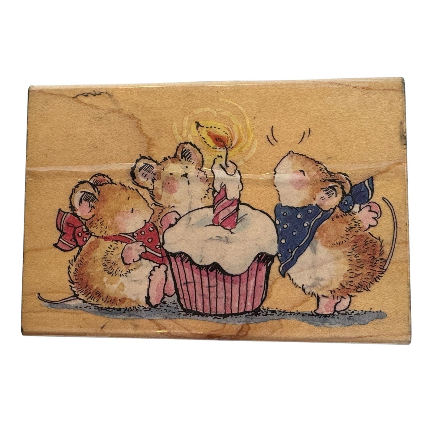 Penny Black Rubber Stamp Cheesecake Party Cupcake Candle Birthday Card Making