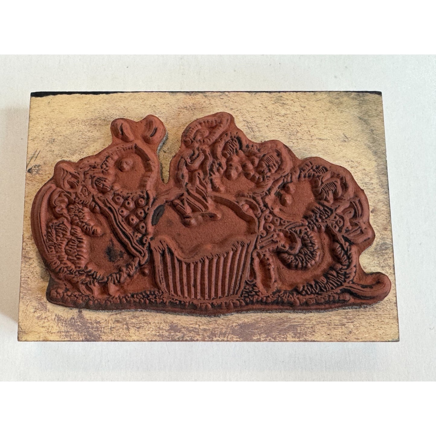 Penny Black Rubber Stamp Cheesecake Party Cupcake Candle Birthday Card Making