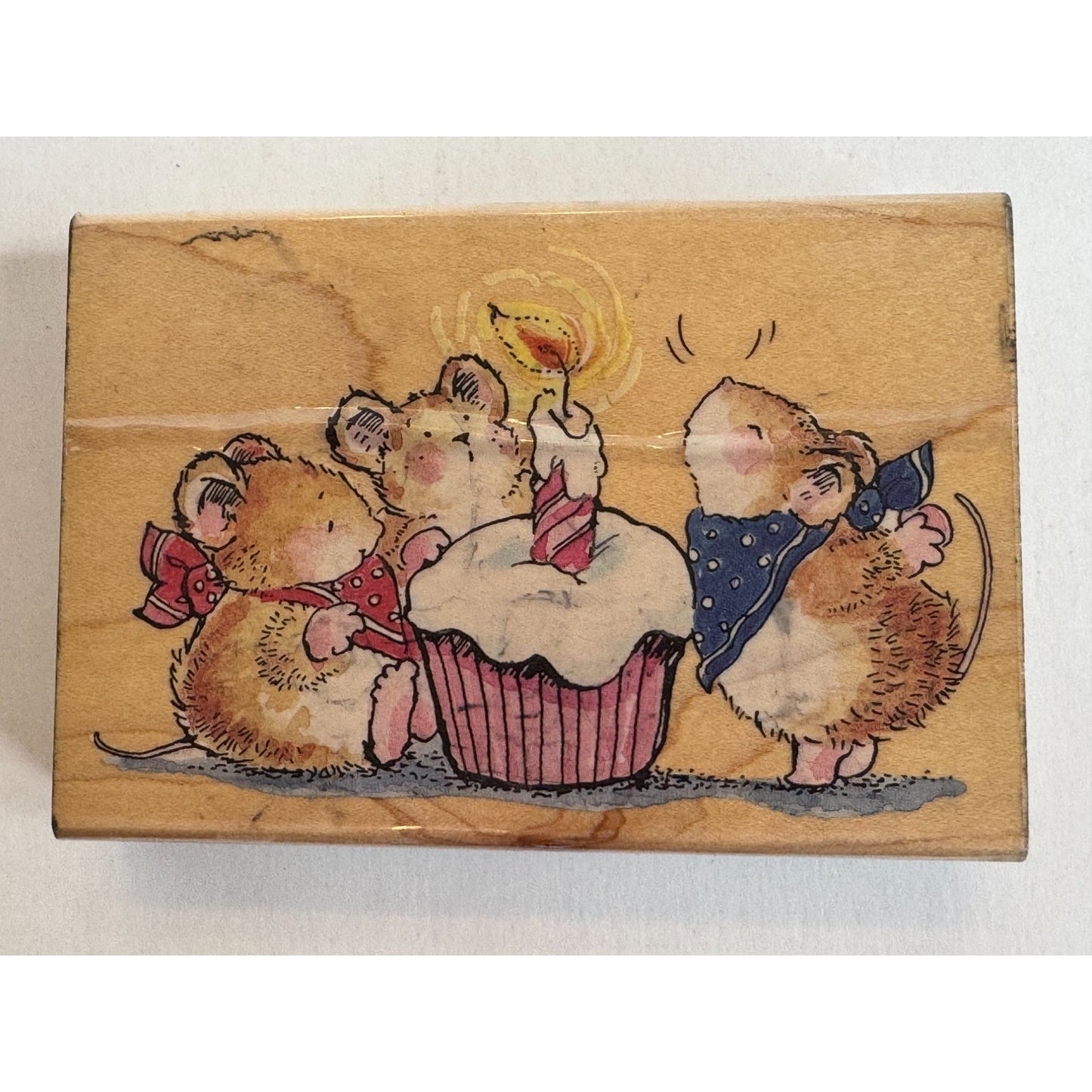 Penny Black Rubber Stamp Cheesecake Party Cupcake Candle Birthday Card Making