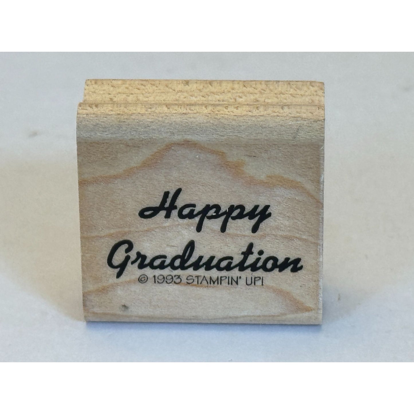 Stampin Up Rubber Stamp Happy Graduation Card Making Words College High School