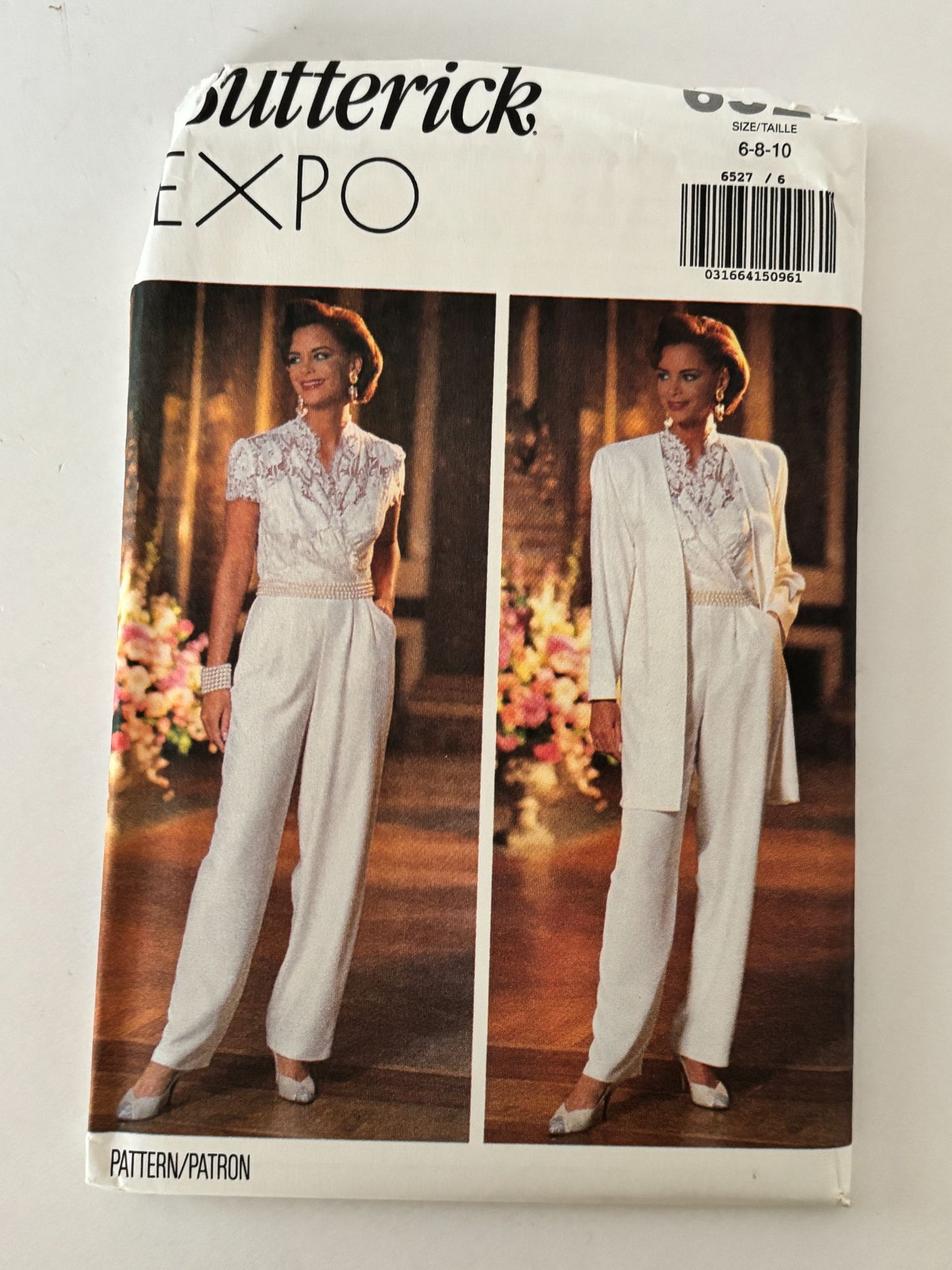 Butterick Sewing Pattern 6527 Jumpsuit Quiet Luxury Minimalist Formal Jacket Suit 6-10 Uncut