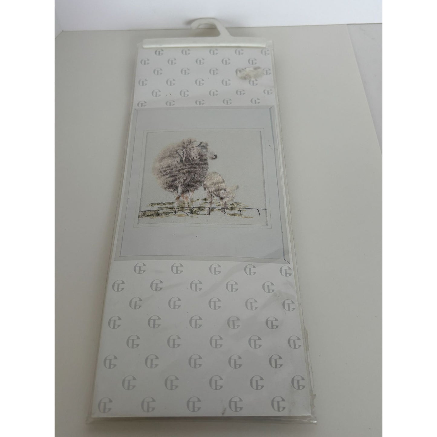 Thea Gouverneur Counted Cross Stitch Kit 1072 Sheep and Lamb Animals 15x16cm