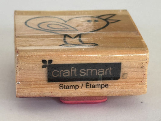 CraftSmart Rubber Stamp Heart Bird Valentines Day Card Making Funny Animal Love