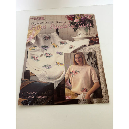 Duplicate Stitch Designs Pattern Book 47 Paula Vaughan Flower Cross Stitch 2196