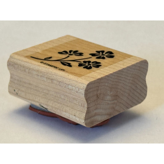 Stampin Up Rubber Stamp Floral Design Flowers Spring Garden Crafting Tool Wood