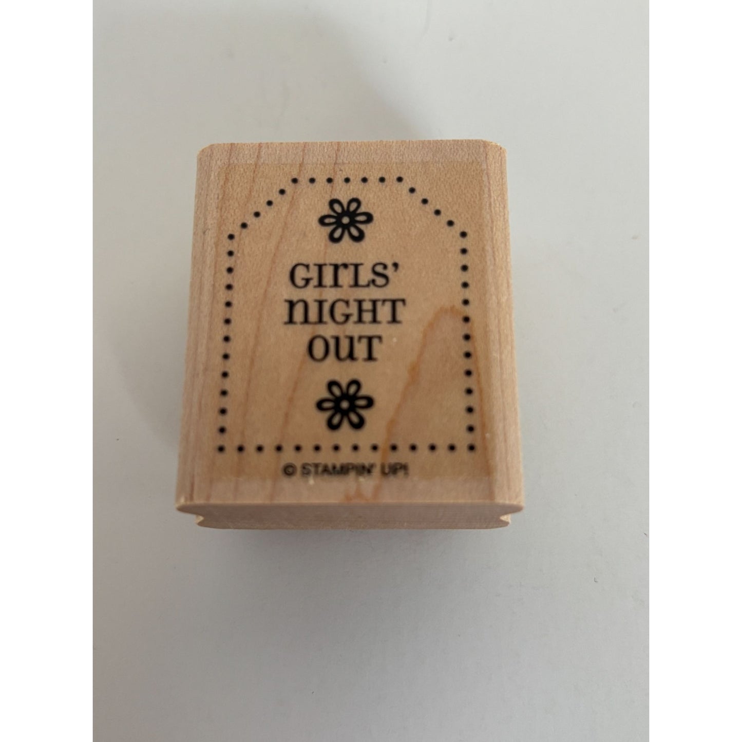 Stampin Up Rubber Stamp Girls Night Out Invitation Tag Shape Card Making Words