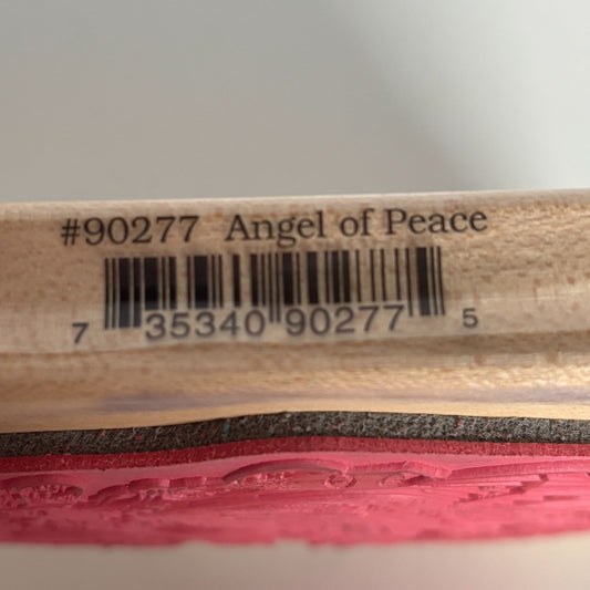 Stamps Happen Rubber Stamp Angel of Peace Holiday Christmas Card Making Large