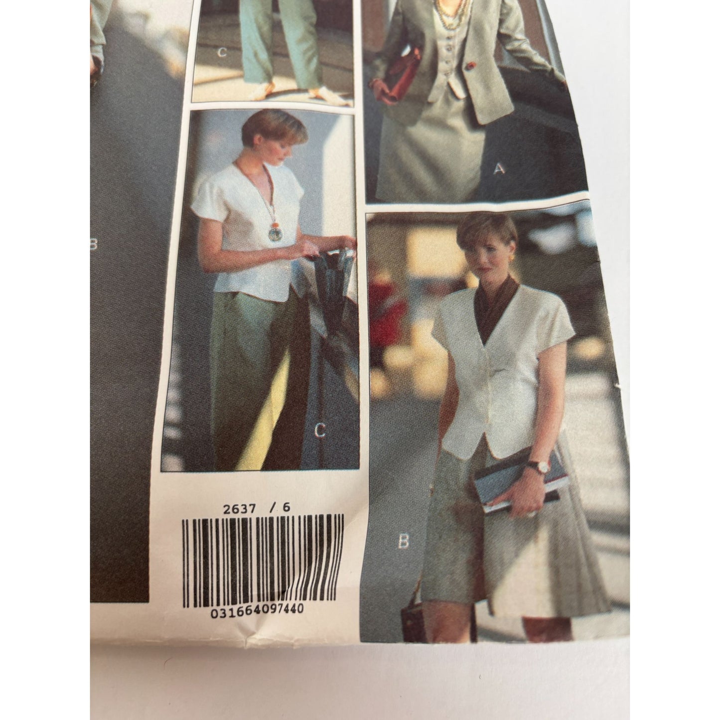 Vogue Sewing Pattern 2637 Career Wardrobe 6-10 Jacket Skirt Shorts Pants Easy UC