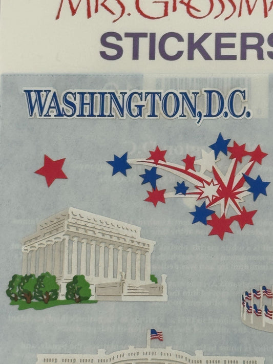 Mrs Grossmans Stickers Washington DC City Landmark White House Monument Capitol