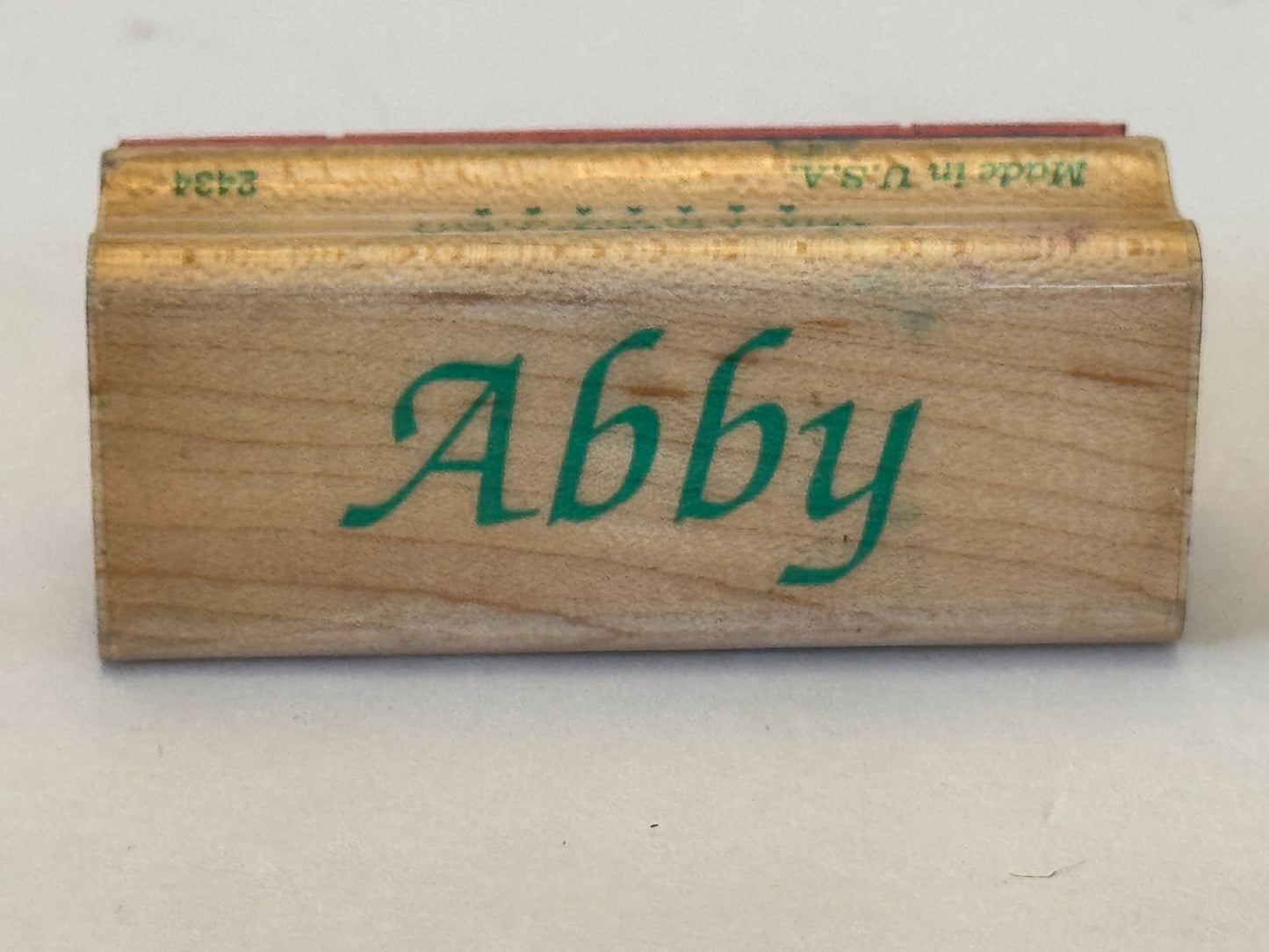 Inkadinkado Rubber Stamp Girls Name Personalize Labels Girl Wood Mounted Word