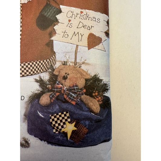 Butterick Sewing Pattern 6425 Porch Santa Reindeer Christmas Decorations Uncut
