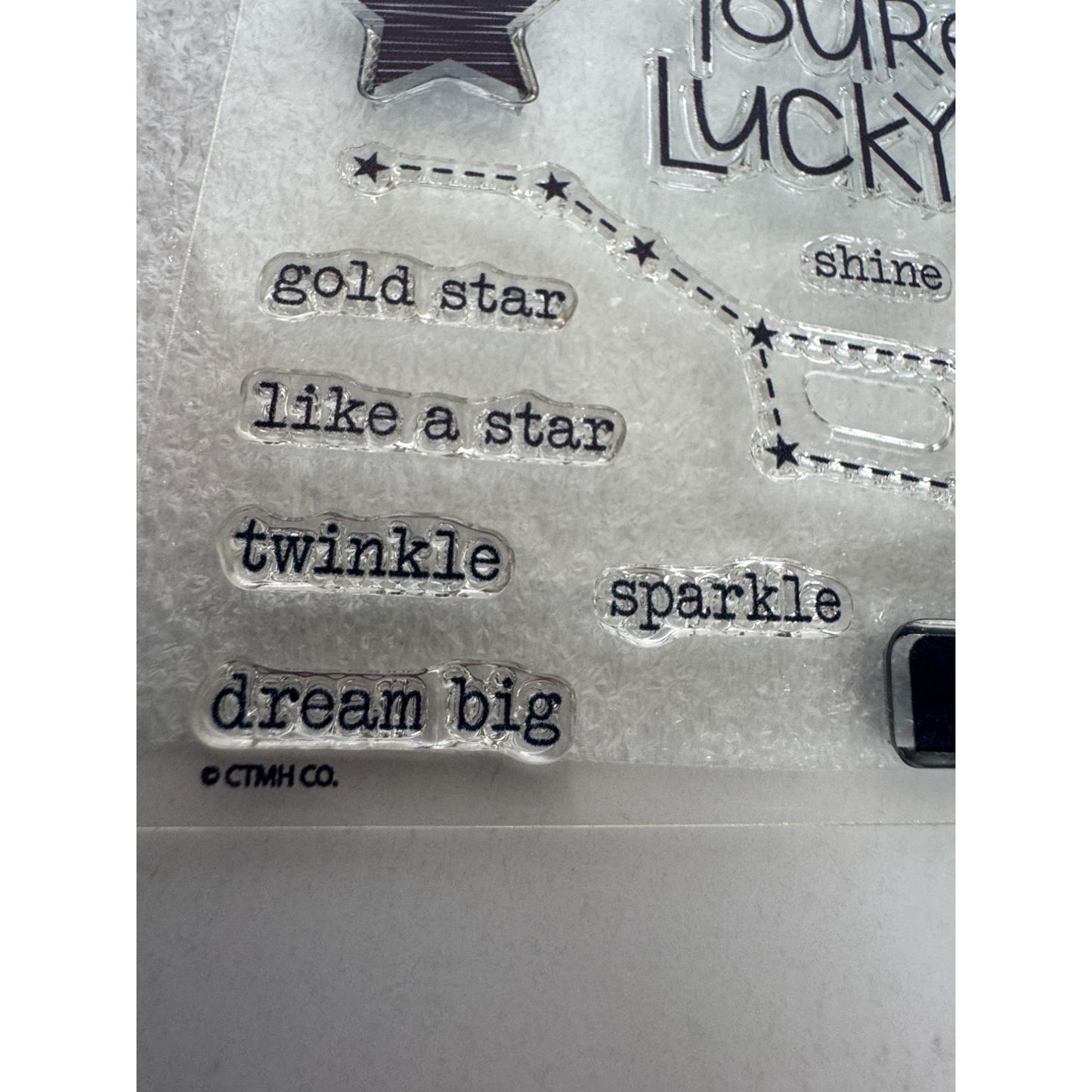 CTMH My Acrylix Acrylic Stamp Set Shine Bright You are My Lucky Star Big Dipper
