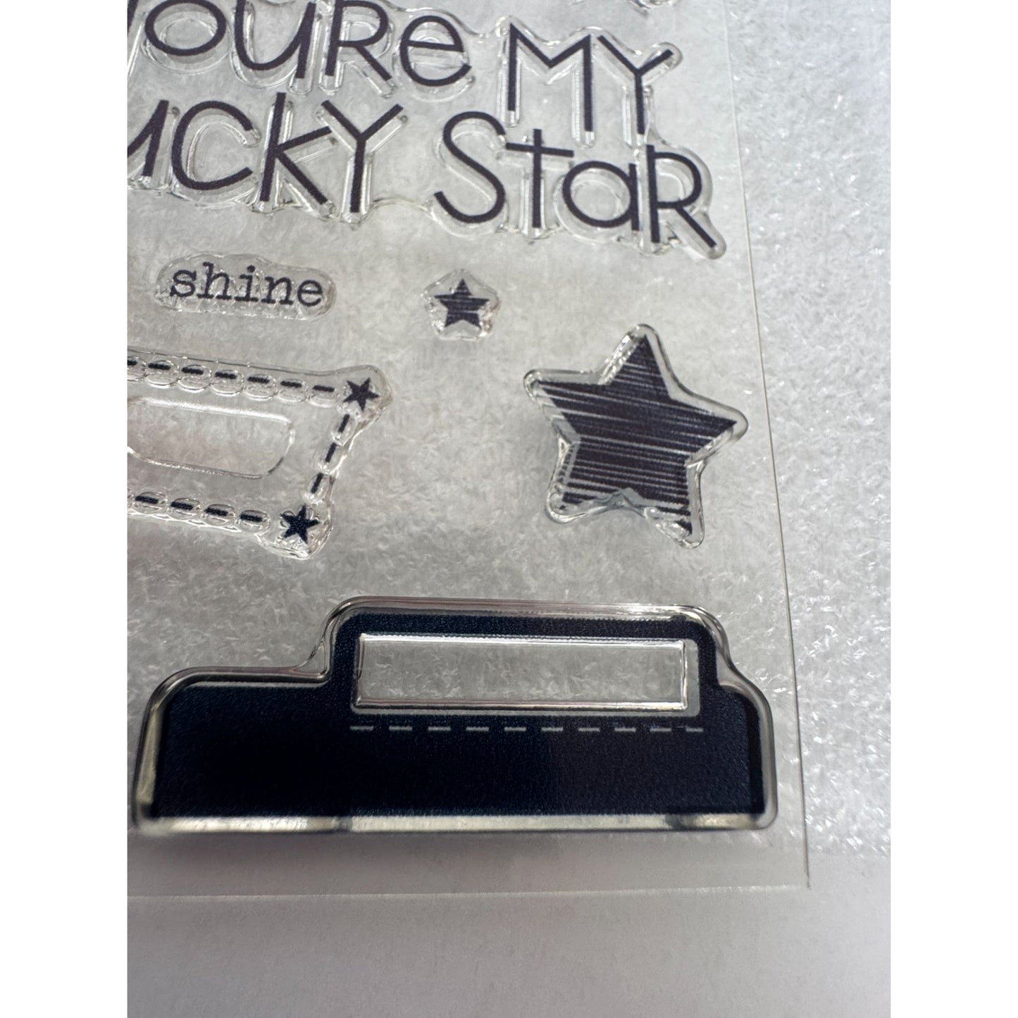 CTMH My Acrylix Acrylic Stamp Set Shine Bright You are My Lucky Star Big Dipper