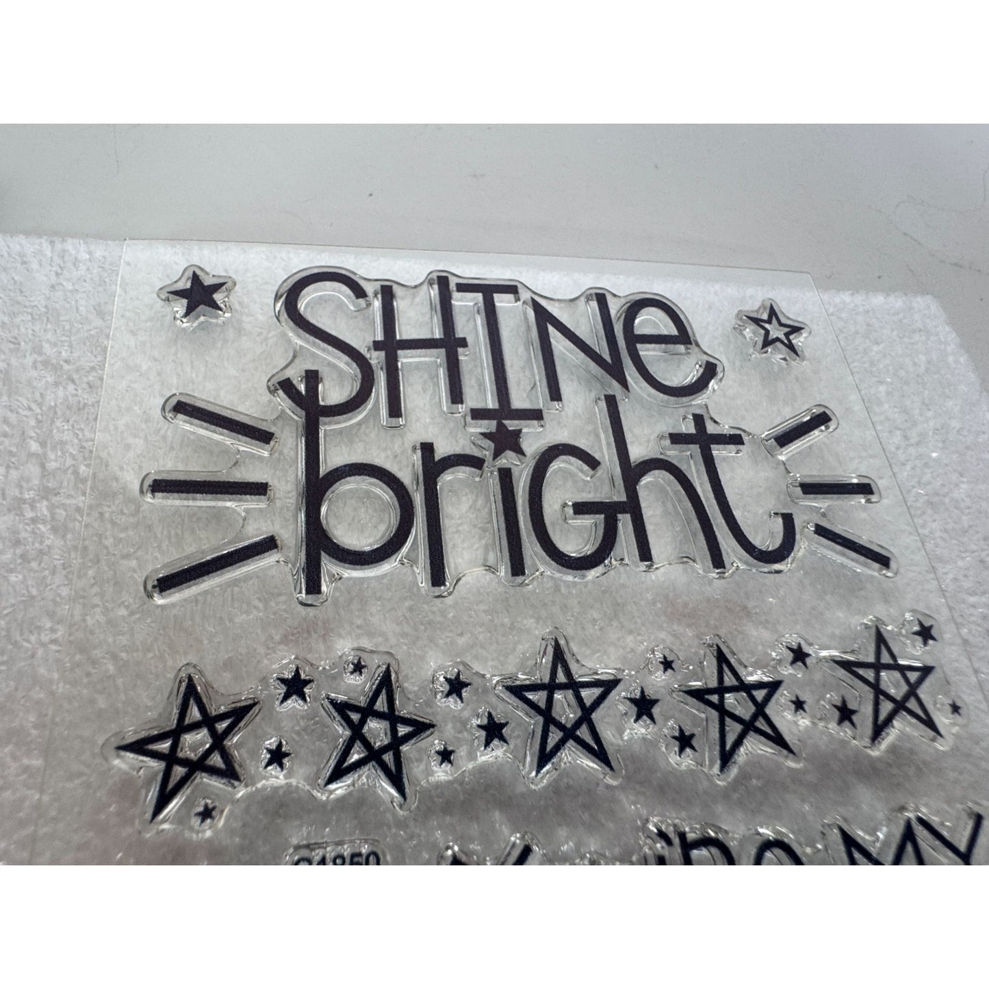 CTMH My Acrylix Acrylic Stamp Set Shine Bright You are My Lucky Star Big Dipper