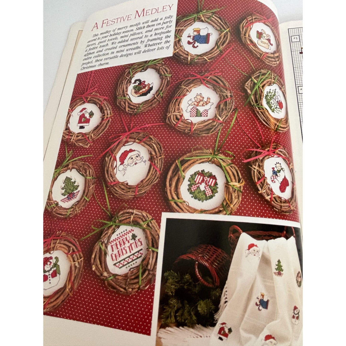 Celebrations To Cross Stitch Craft Magazine Premier Issue Leisure Arts Santa