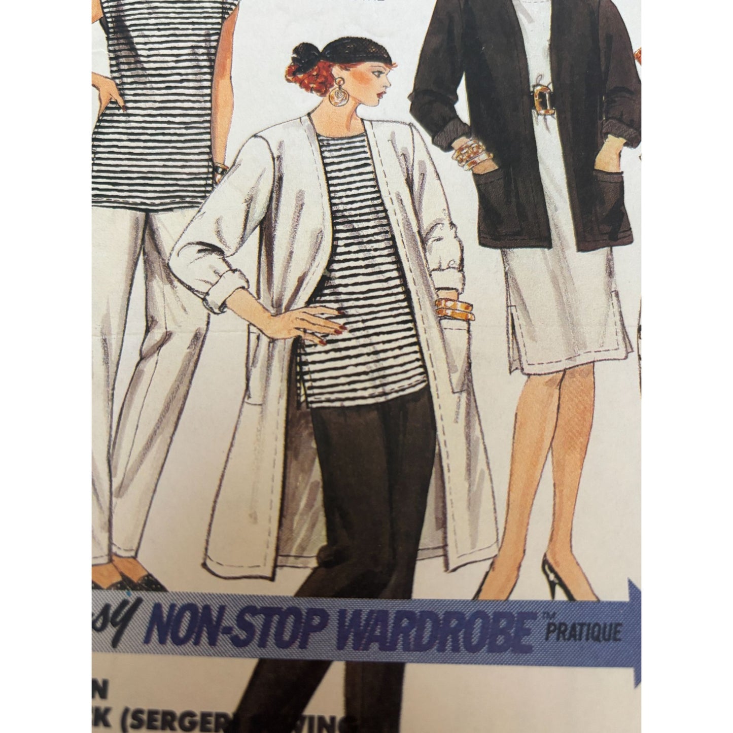 McCalls Sewing Pattern 3575 Duster Coat Dress Tunic Pants Jacket Work 10-14 UC