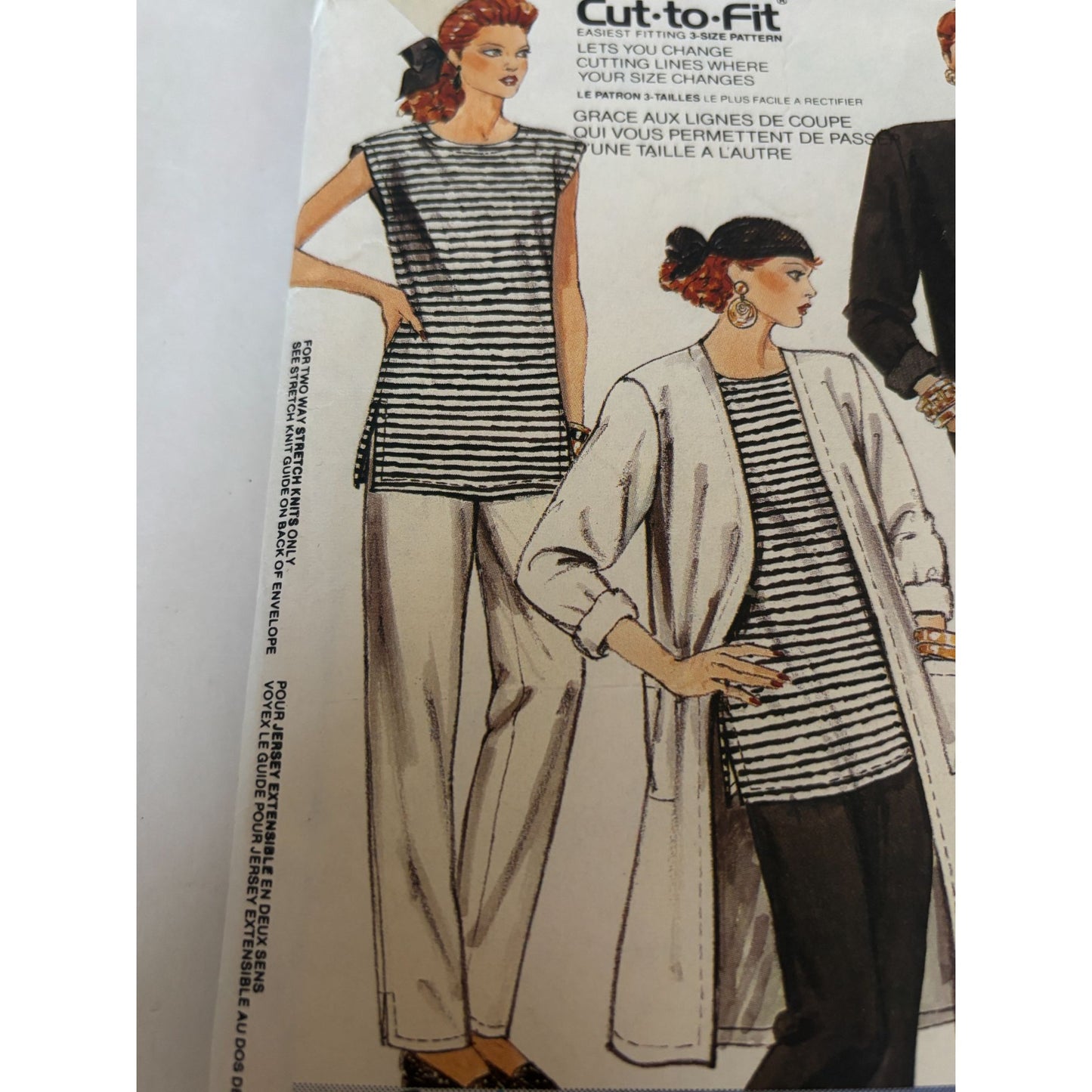 McCalls Sewing Pattern 3575 Duster Coat Dress Tunic Pants Jacket Work 10-14 UC
