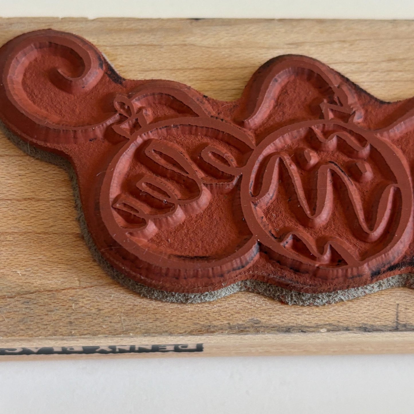 Penny Black Wood Rubber Stamp Christmas Ornament Border Card Making Holidays Big