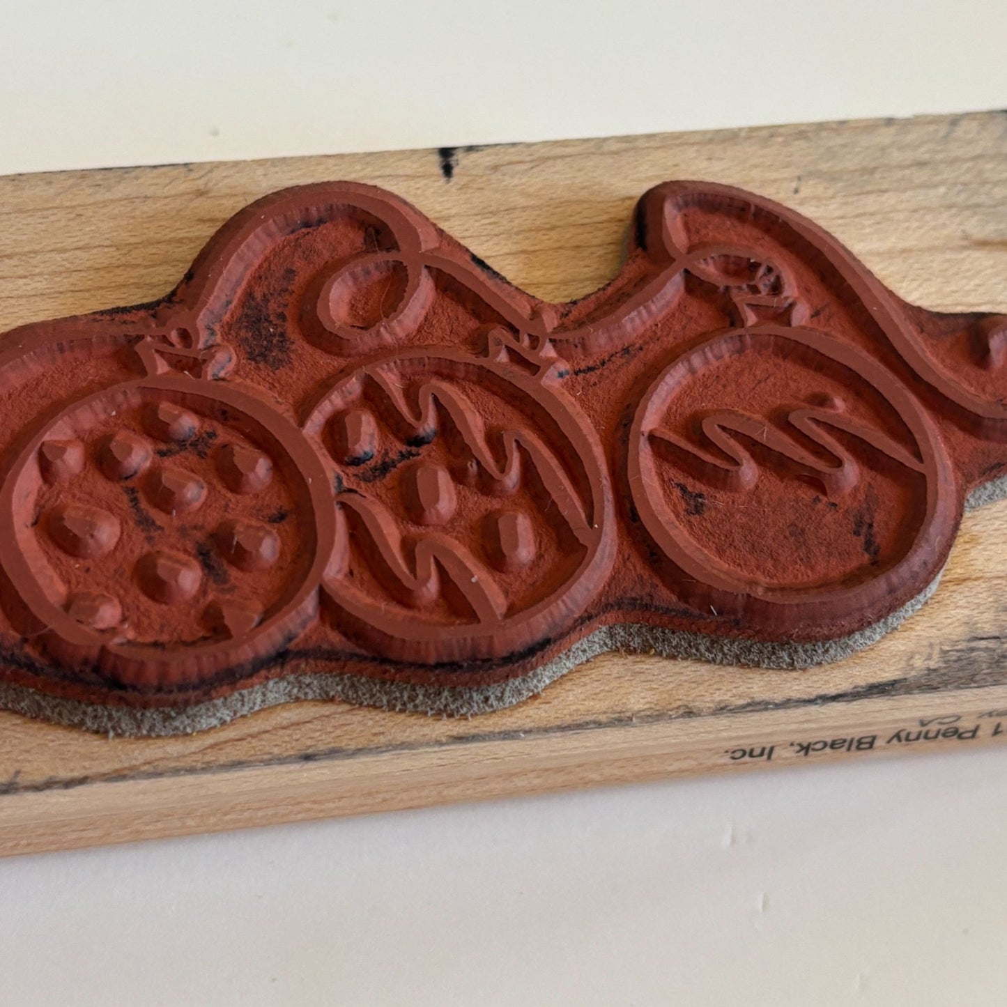 Penny Black Wood Rubber Stamp Christmas Ornament Border Card Making Holidays Big