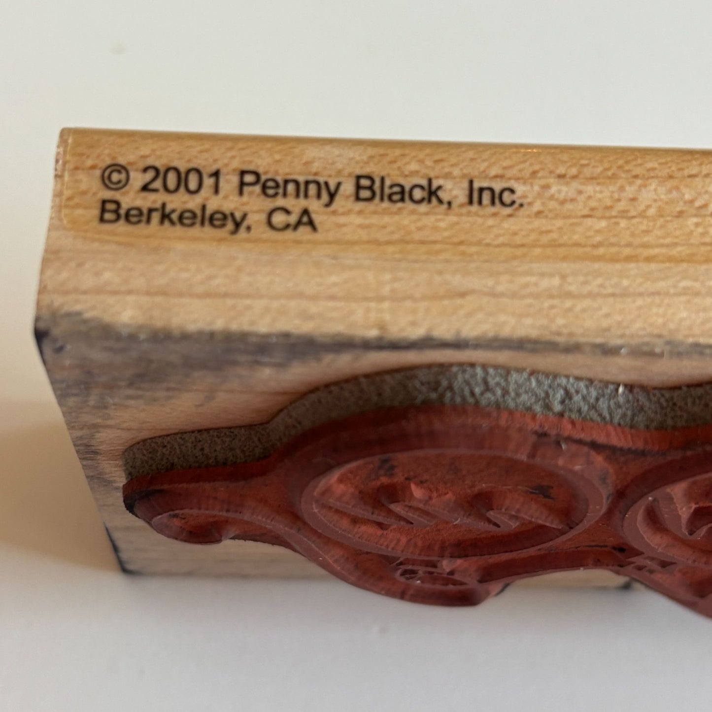Penny Black Wood Rubber Stamp Christmas Ornament Border Card Making Holidays Big