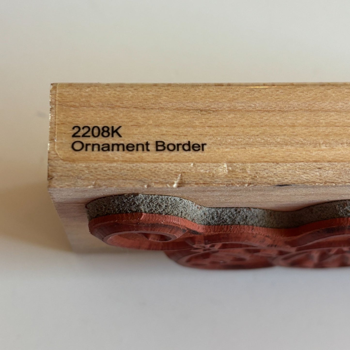 Penny Black Wood Rubber Stamp Christmas Ornament Border Card Making Holidays Big