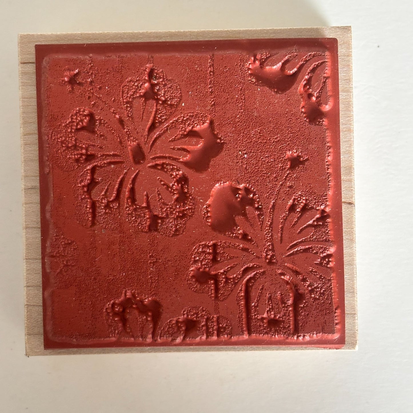 Club Scrap Rubber Stamp Hibiscus Floral Pattern Hawaiian Flower Cardmaking Craft Scrapbooking Background