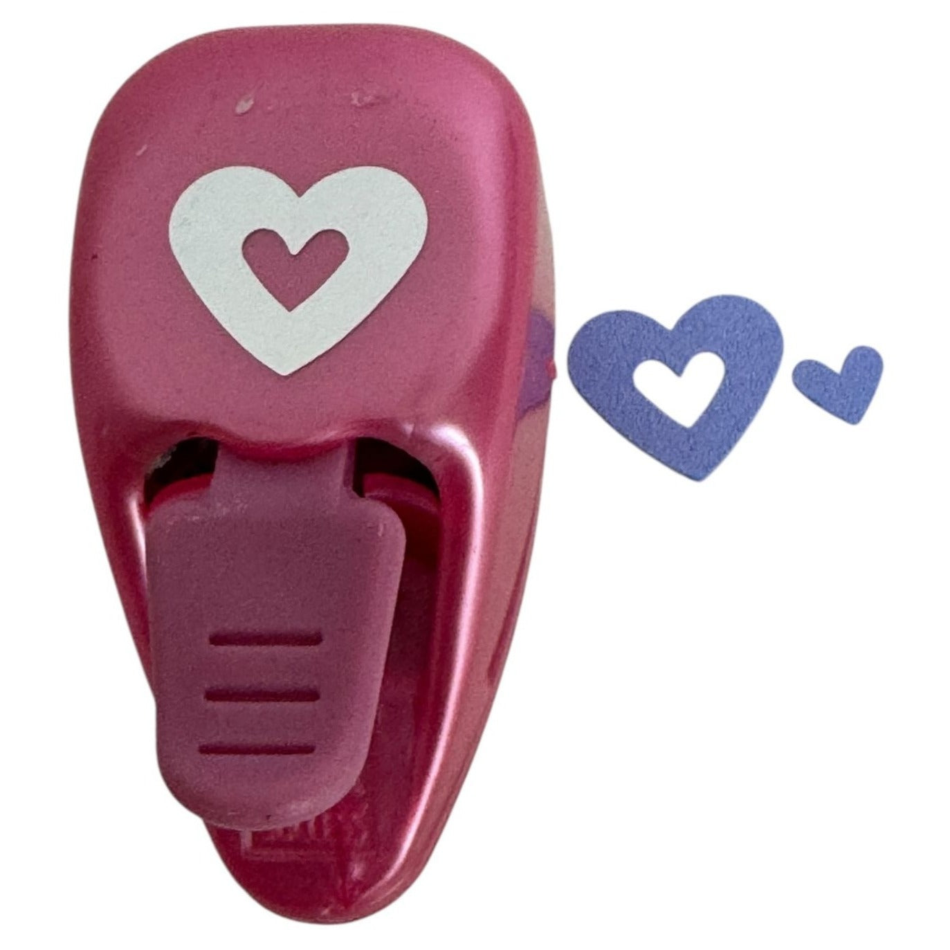 EK Success Heart Shaped Craft Paper Punch Double Valentines Day Card Making 1 in