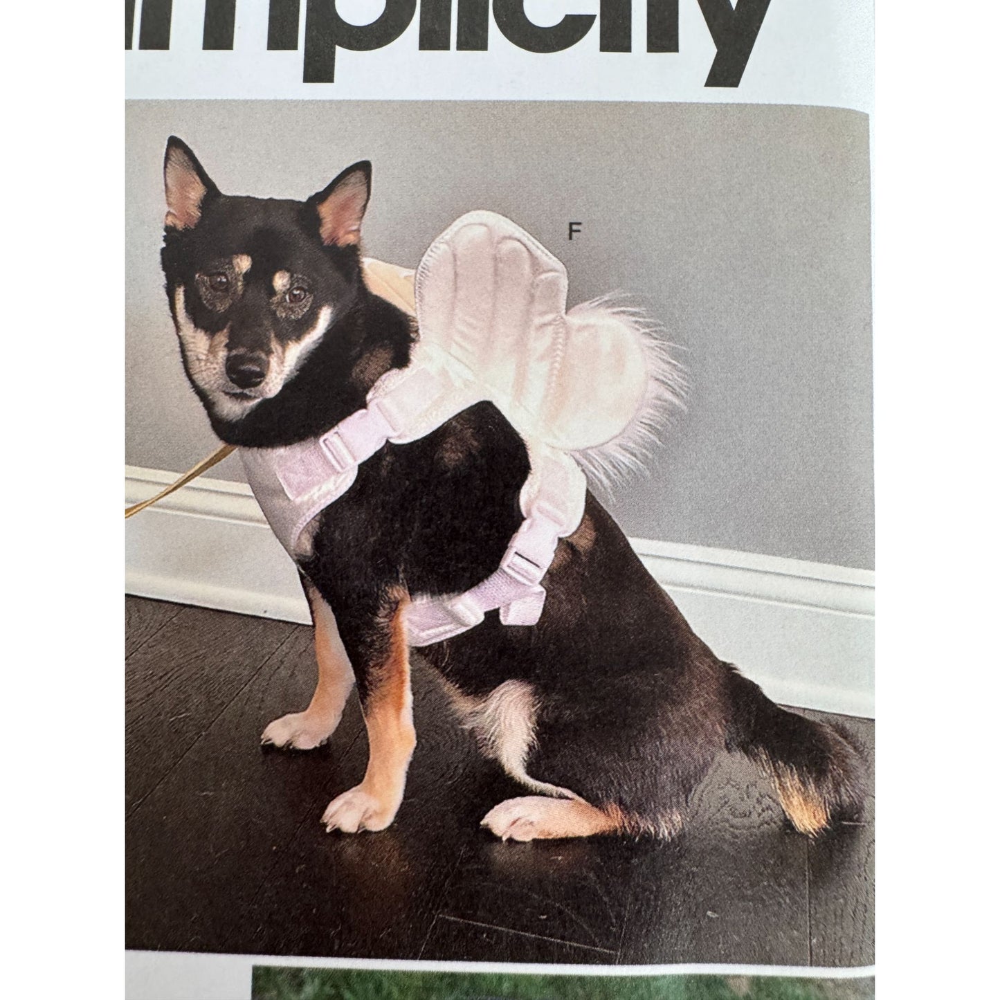 Simplicity Sewing Pattern S9875 Pet Dog Costume Butterfly Dragon Wings Halloween