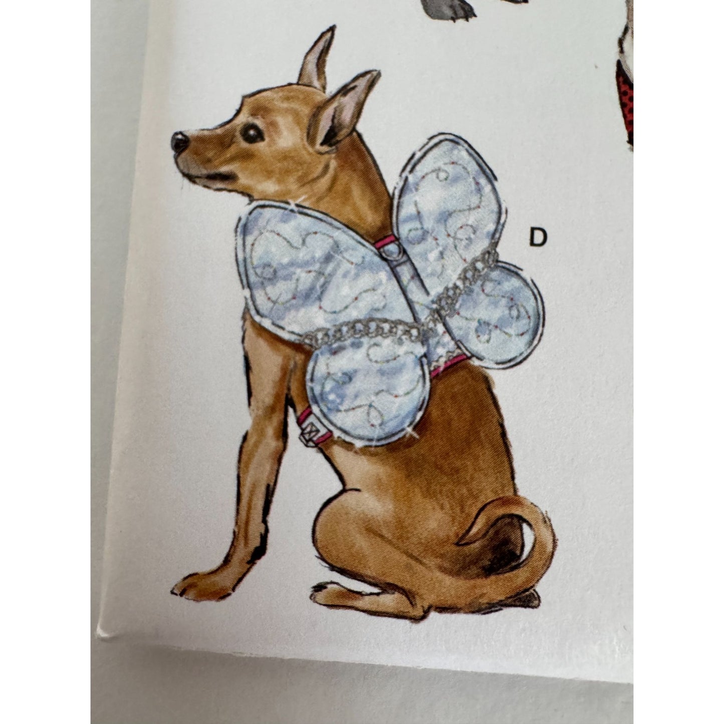 Simplicity Sewing Pattern S9875 Pet Dog Costume Butterfly Dragon Wings Halloween
