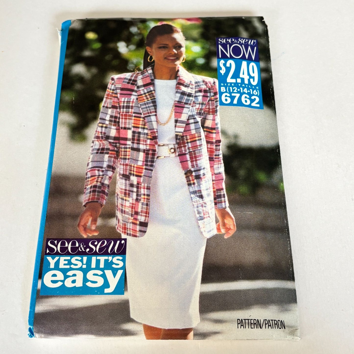 Butterick Sewing Pattern 6762 Jacket Top Skirt Outfit Career Suit 90s 12-16 Easy Uncut