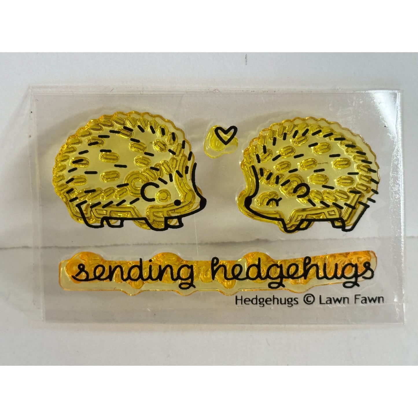 Lawn Fawn Photopolymer Clear Stamps Set Sending Hedgehugs Hedgehogs Cardmaking