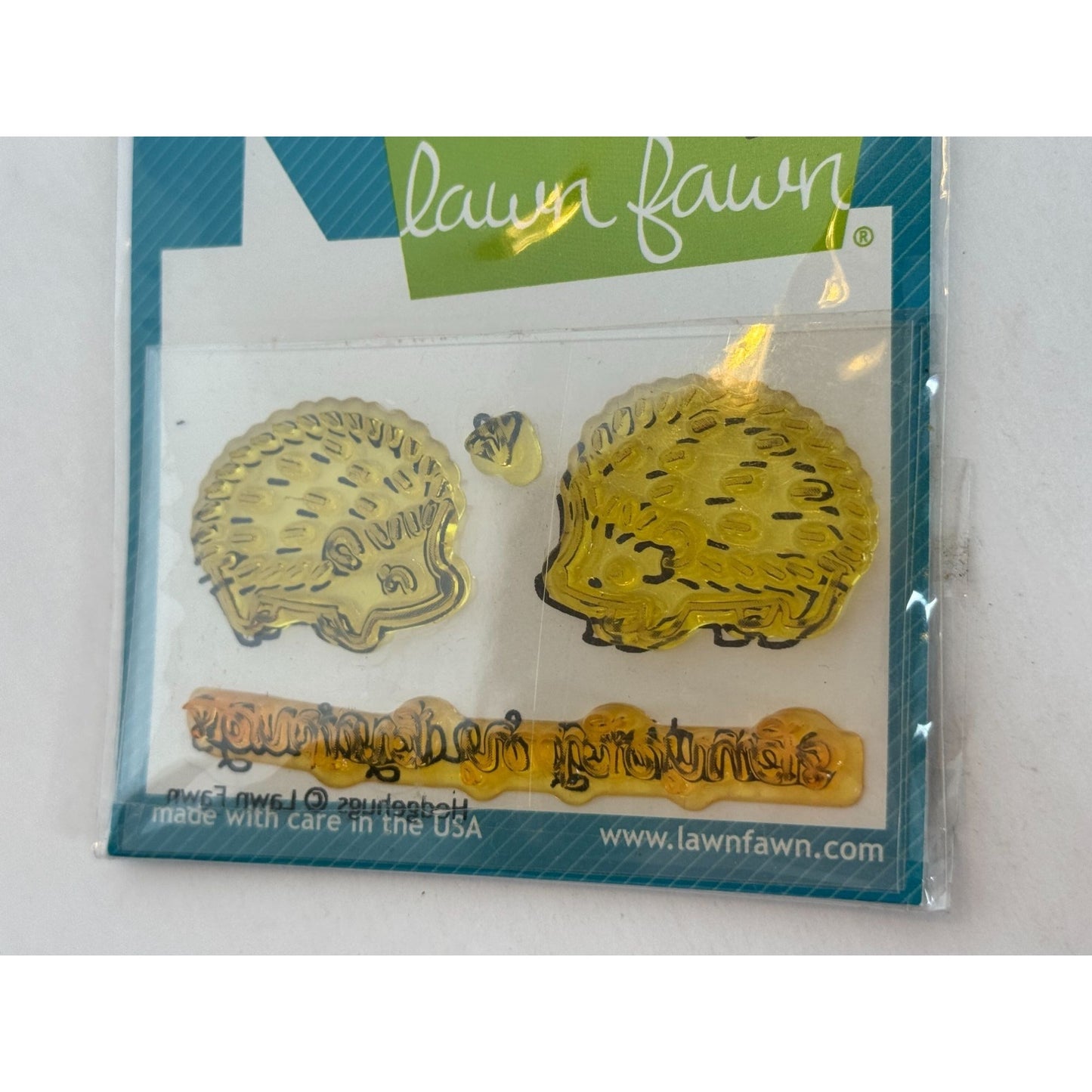 Lawn Fawn Photopolymer Clear Stamps Set Sending Hedgehugs Hedgehogs Cardmaking
