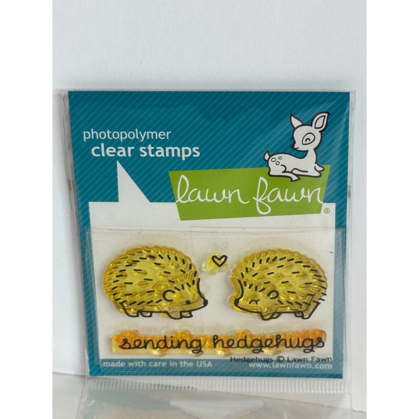 Lawn Fawn Photopolymer Clear Stamps Set Sending Hedgehugs Hedgehogs Cardmaking