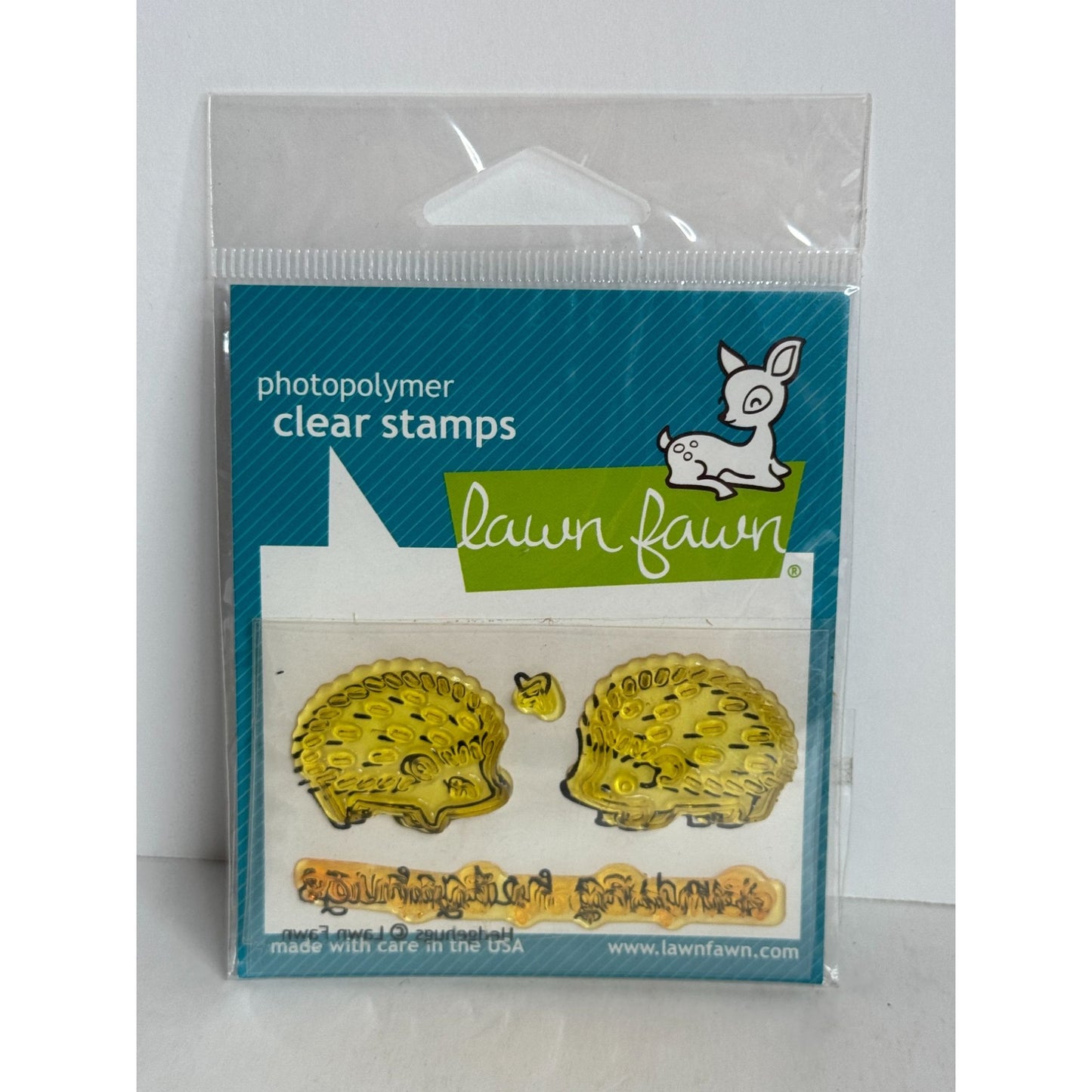 Lawn Fawn Photopolymer Clear Stamps Set Sending Hedgehugs Hedgehogs Cardmaking