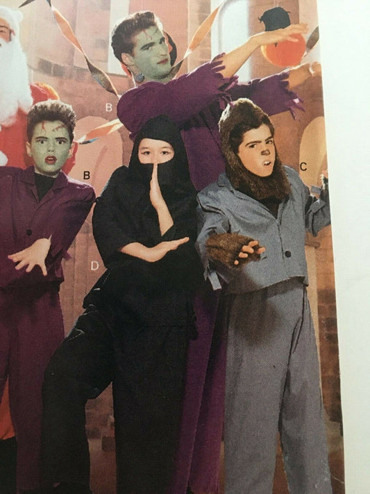 Butterick Sewing Pattern 5042 Halloween Costume Ninja Santa Frankenstein Mens A
