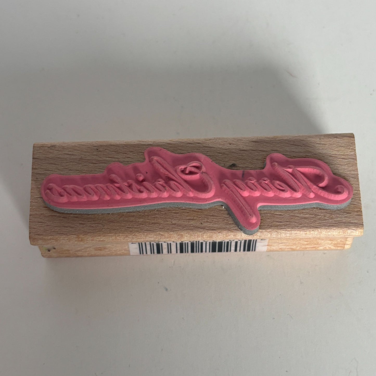 Studio G Rubber Stamp Merry Christmas Greeting Holiday Card Making Words Craft