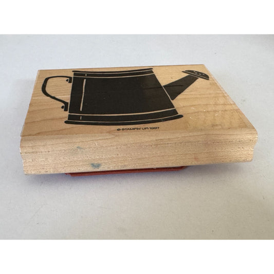 Stampin Up Rubber Stamp Watering Can Large Big Garden Spring Summer Card Making