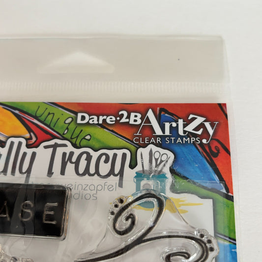 Dare 2B Artzy Clear Stamps Set Let It Go Totally Tracy Floral Breathe Release Cardmaking
