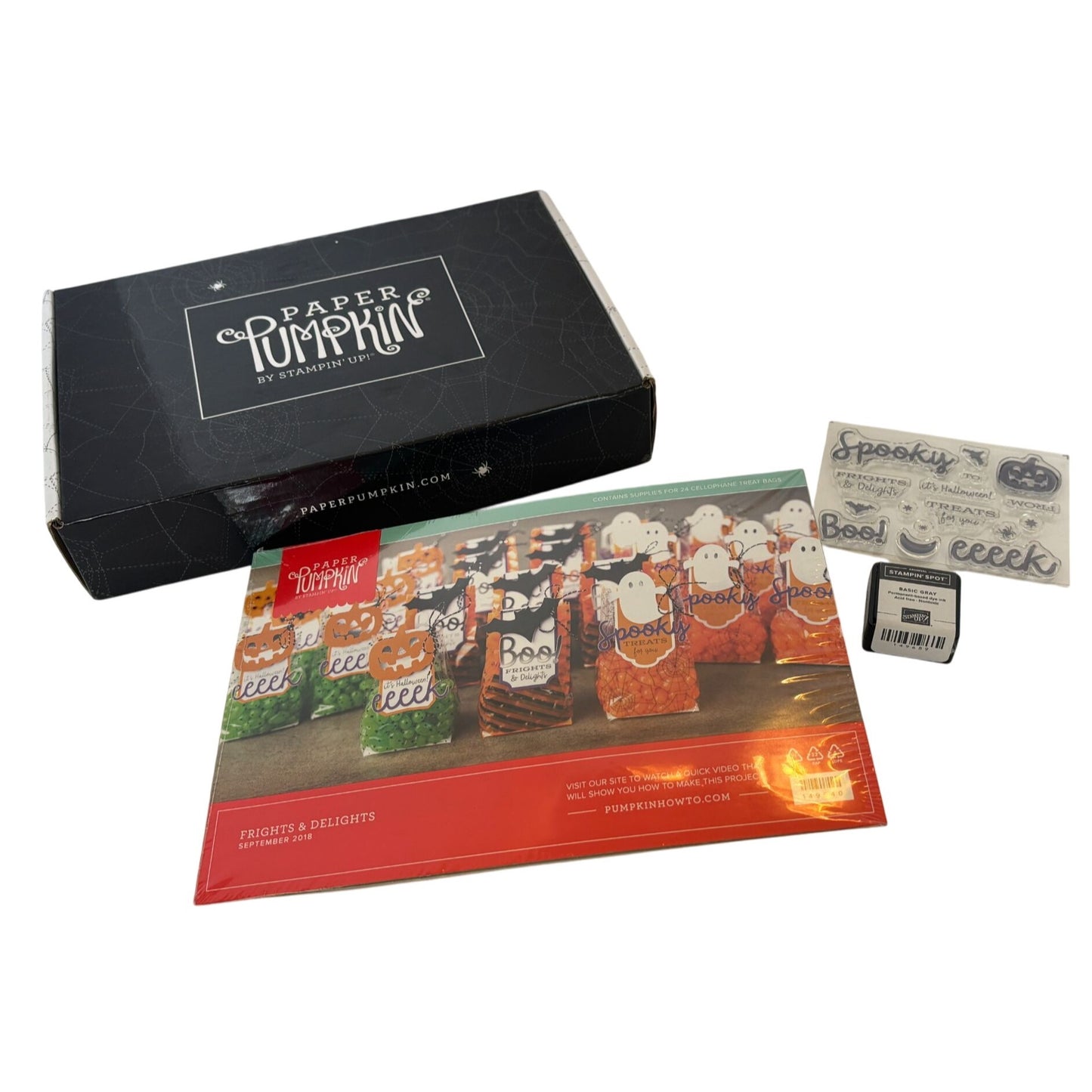 Stampin Up Paper Pumpkin Frights and Delights Treat Bags Kit Halloween Stamps