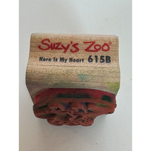 Rubber Stampede Rubber Stamp Suzys Zoo Here Is My Heart Mouse Love Anniversary