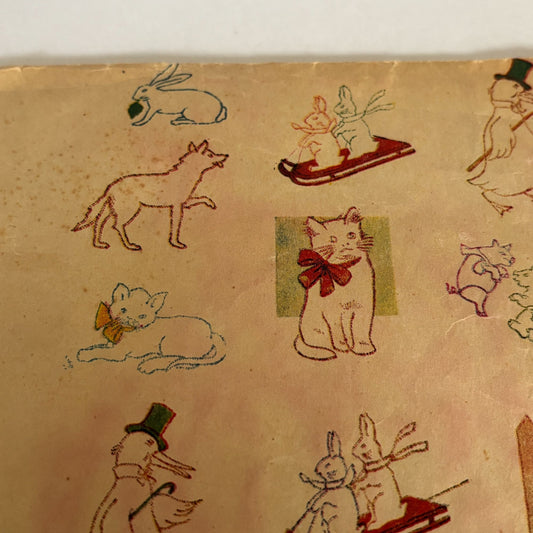 Simplicity Pattern 1679 Vintage Embroidery Animal Motifs Transfer Rabbit Duck Fox