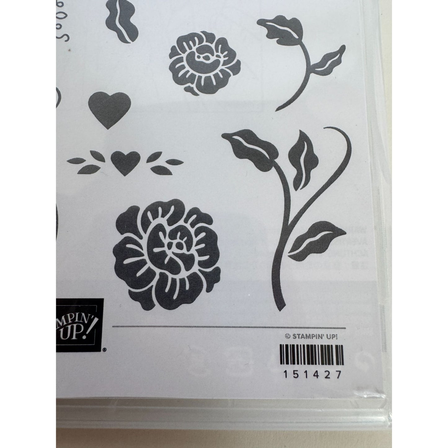 Stampin Up Photopolymer Stamp Set Heart To Heart 20 Pcs Valentines Day For You