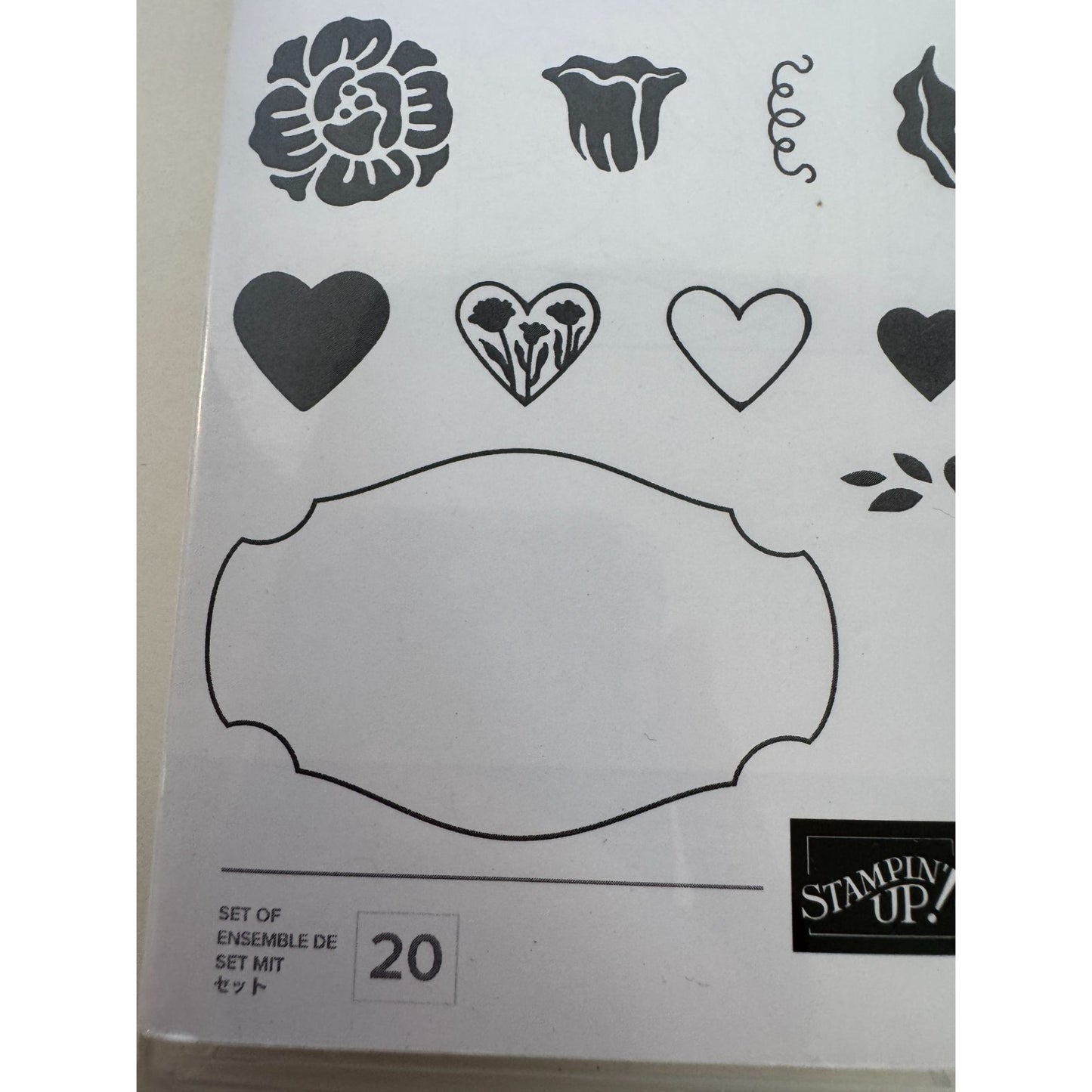 Stampin Up Photopolymer Stamp Set Heart To Heart 20 Pcs Valentines Day For You