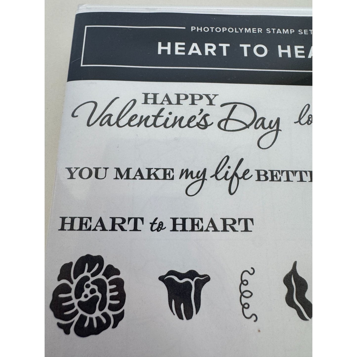 Stampin Up Photopolymer Stamp Set Heart To Heart 20 Pcs Valentines Day For You